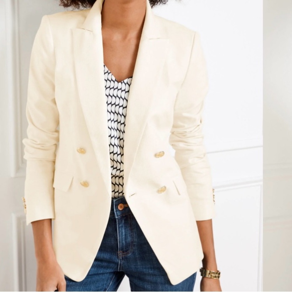 Talbots - Tailored Stretch Double Breasted Blazer - NWT